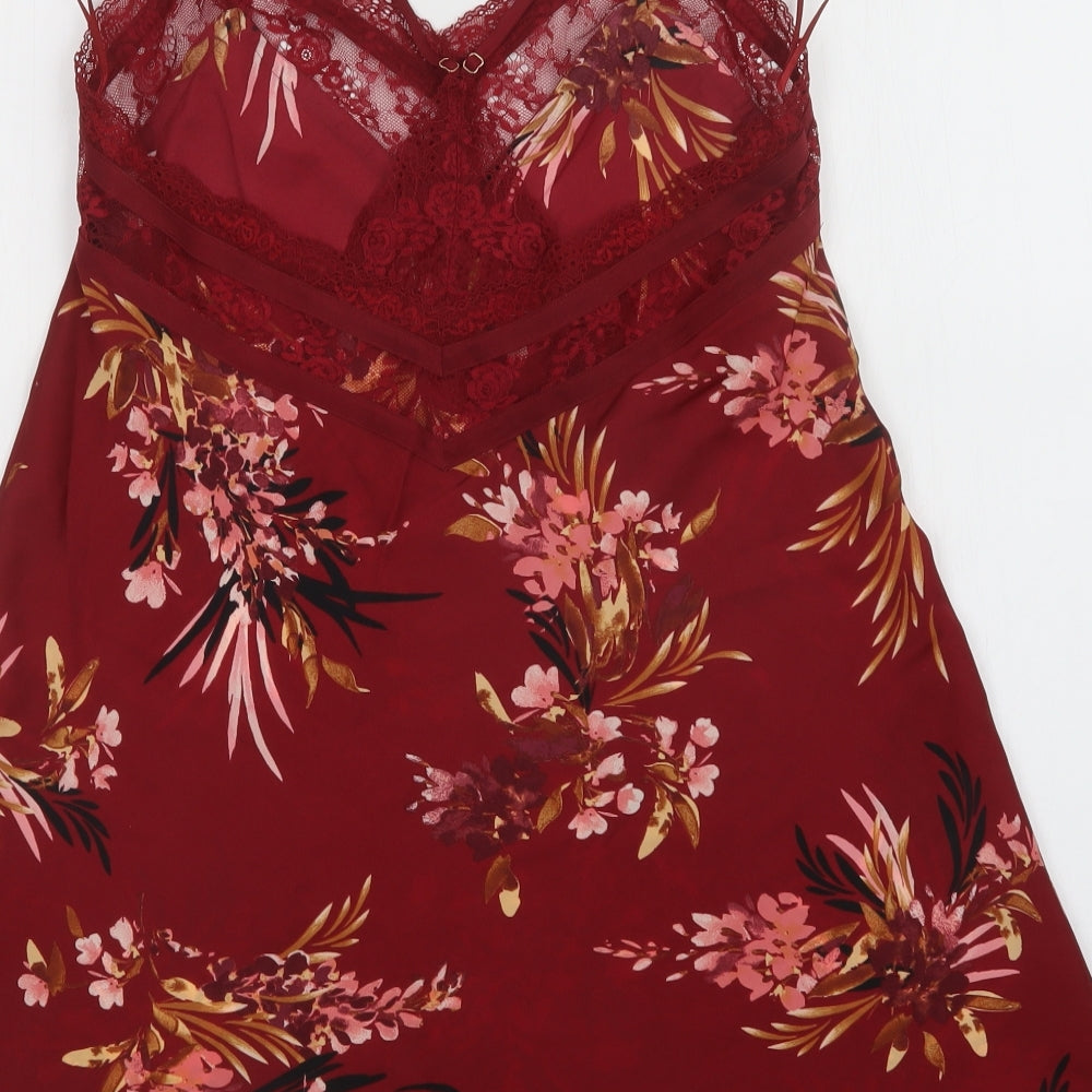 Autograph Womens Red Floral   Dress Size 12