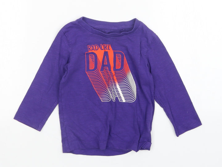NEXT Boys Purple Basic T-Shirt Size 9-12 Months