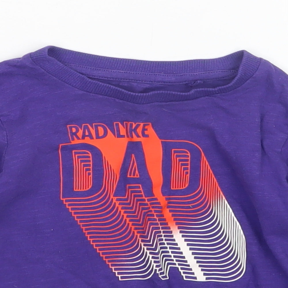 NEXT Boys Purple   Basic T-Shirt Size 9-12 Months