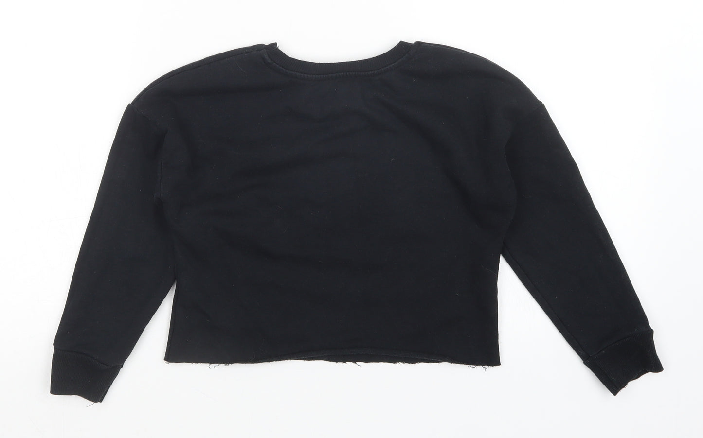 Primark Girls Black   Pullover Sweatshirt Size 7-8 Years