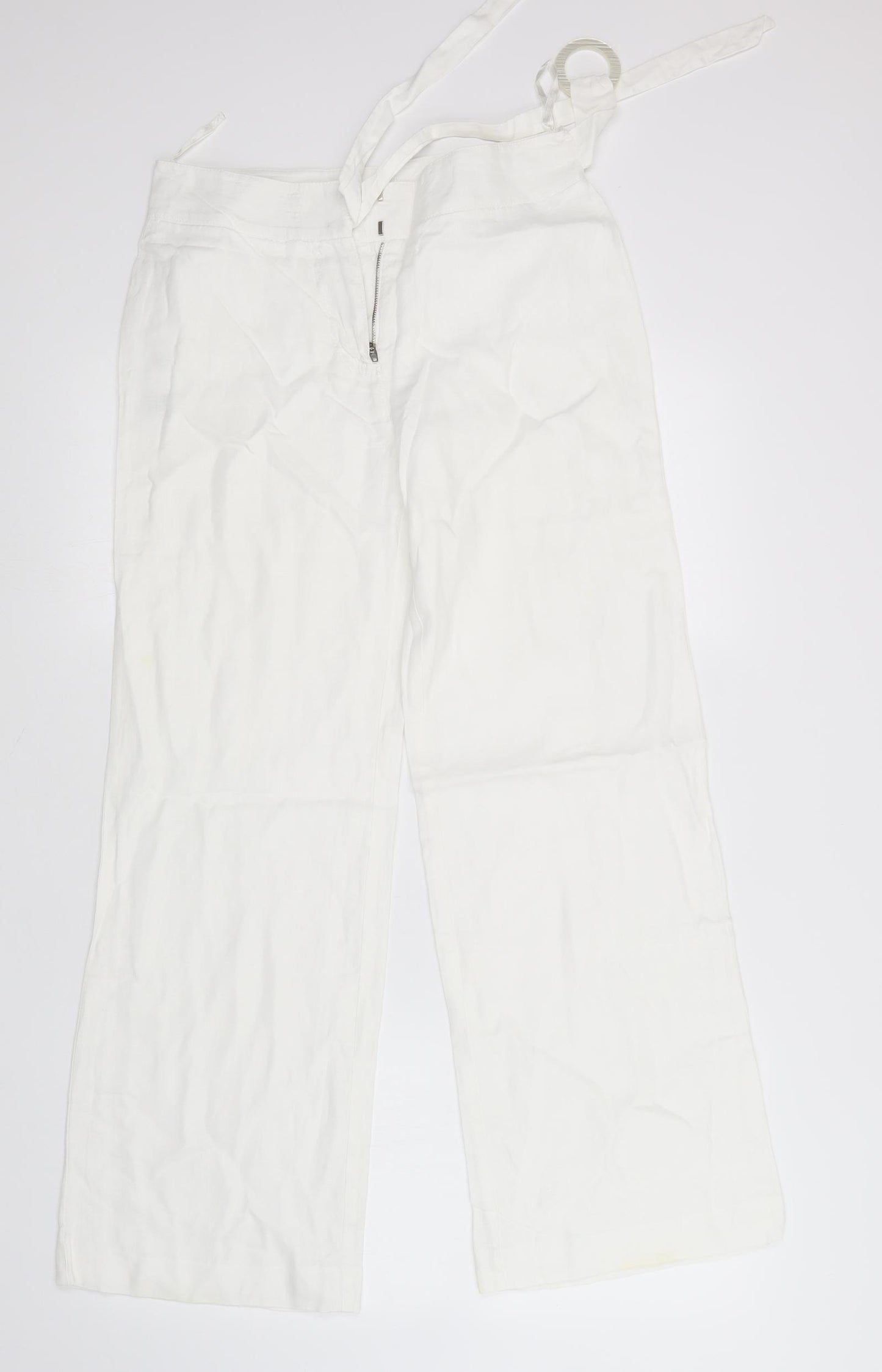 Per Una Womens White   Trousers  Size 8 L29 in
