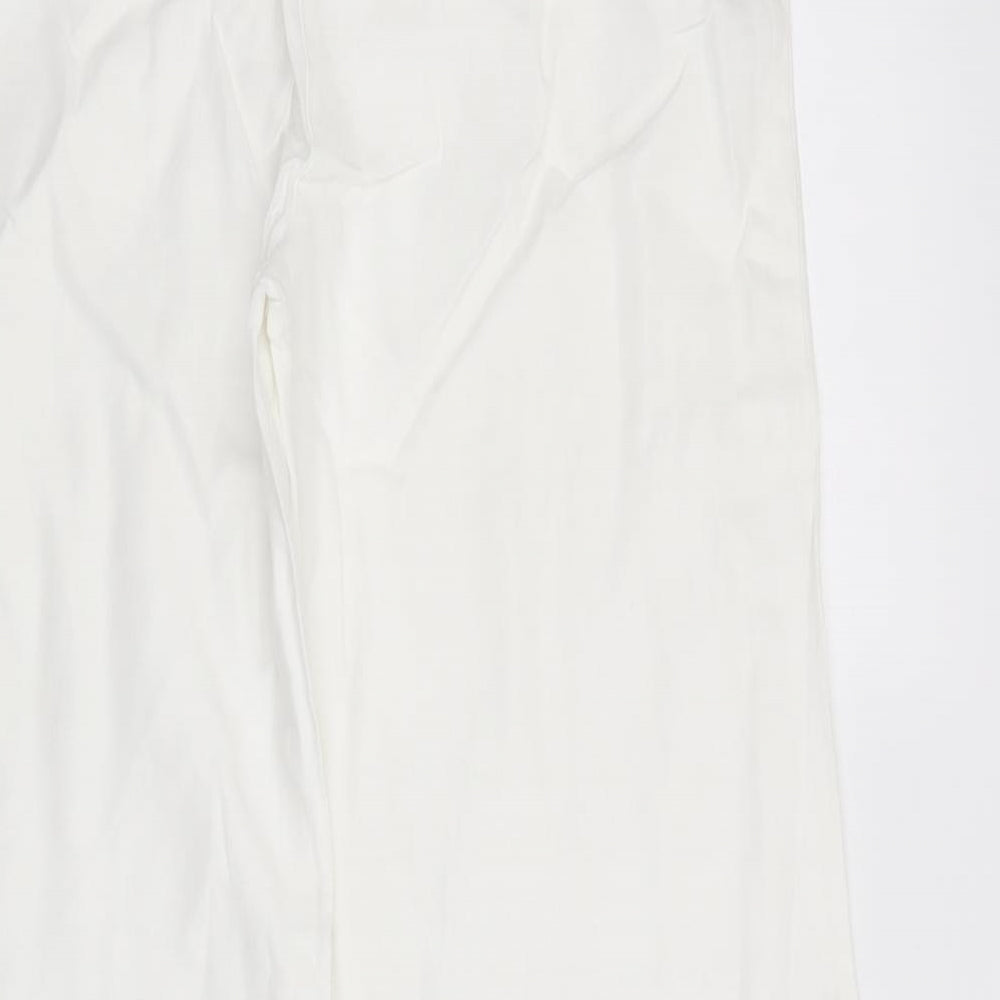 Per Una Womens White   Trousers  Size 8 L29 in