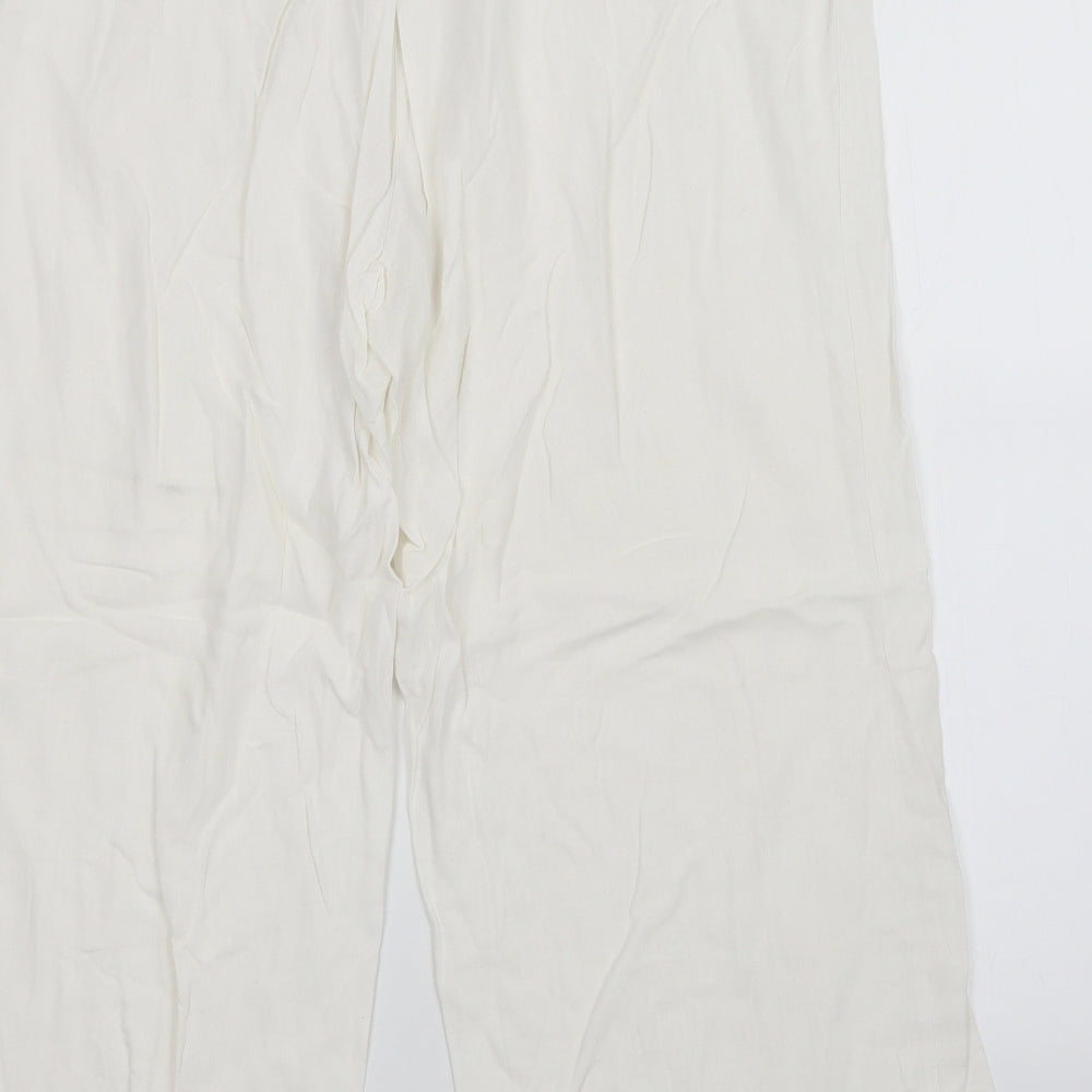 e. Womens White   Trousers  Size 22 L26 in