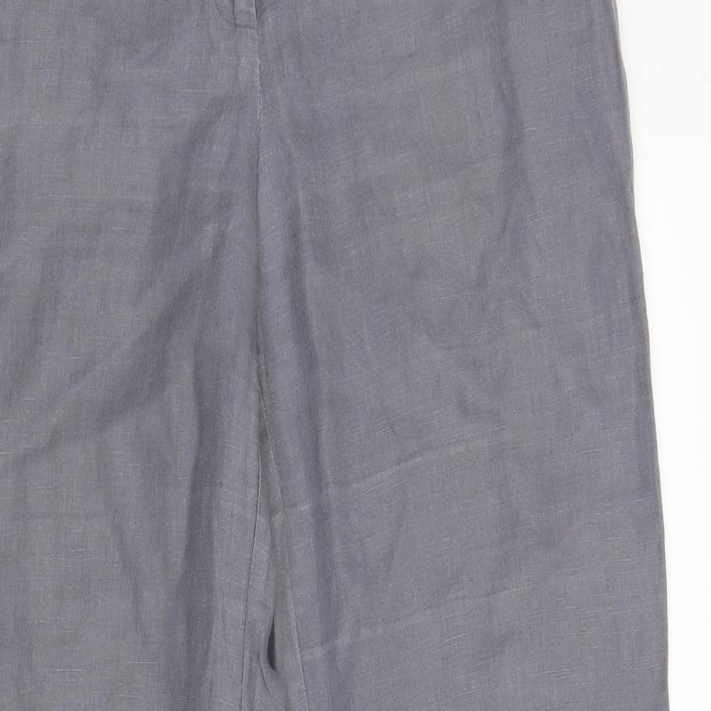 Monsoon Womens Grey   Trousers  Size 12 L32 in