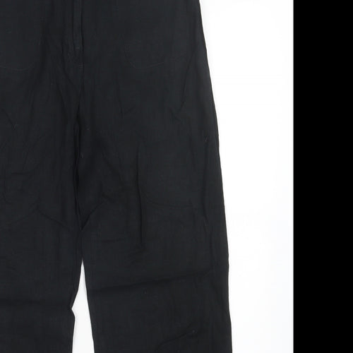 M&S Womens Black   Trousers  Size 10 L27 in
