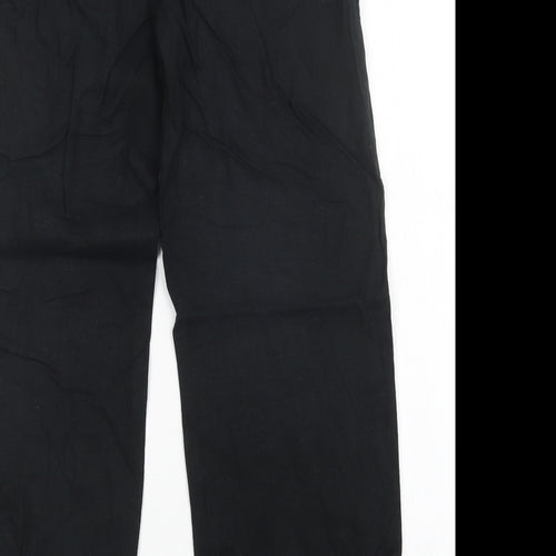 M&S Womens Black   Trousers  Size 10 L27 in