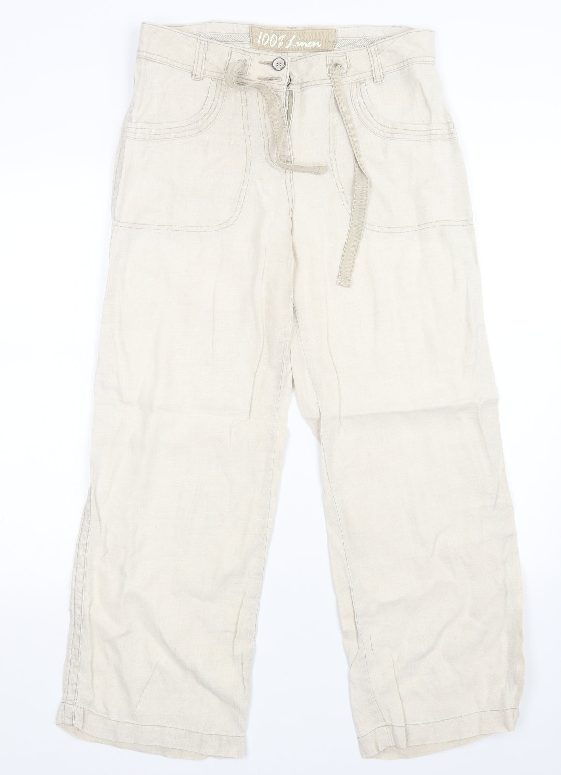 George Womens Beige   Trousers  Size 10 L28 in