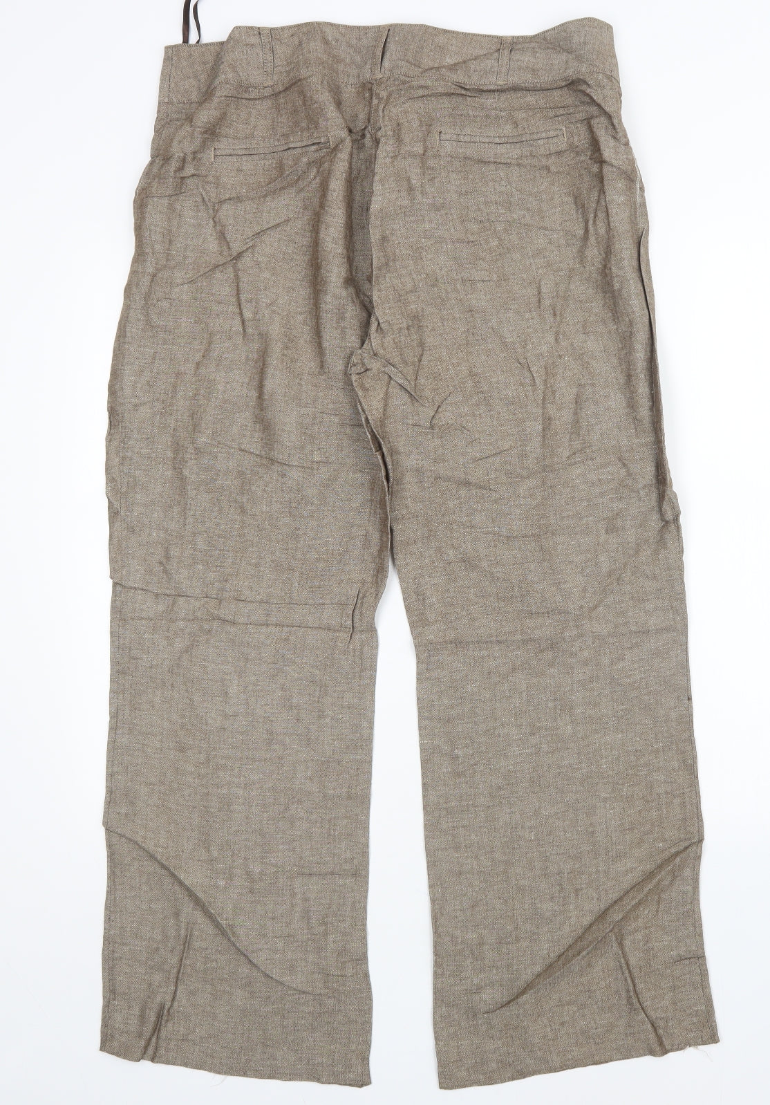 Per Una Womens Brown   Trousers  Size 16 L28 in