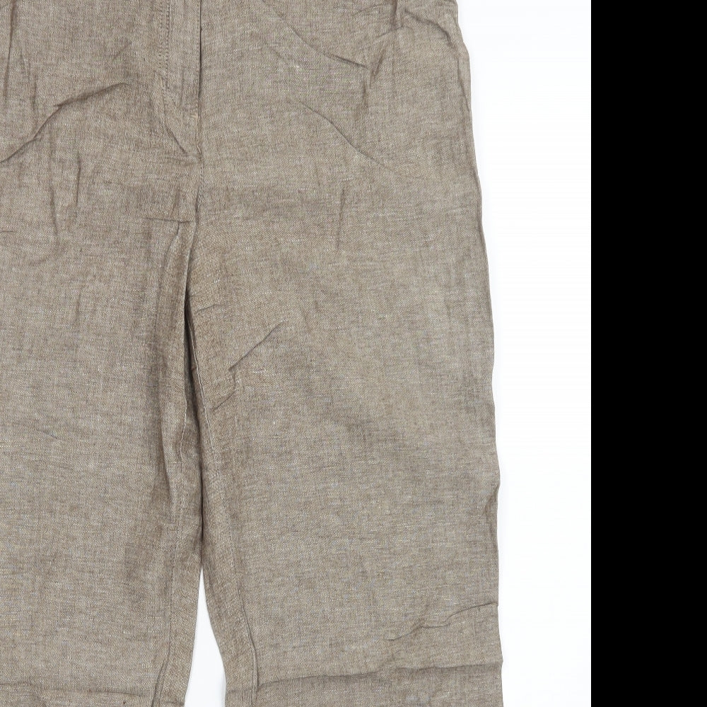Per Una Womens Brown   Trousers  Size 16 L28 in