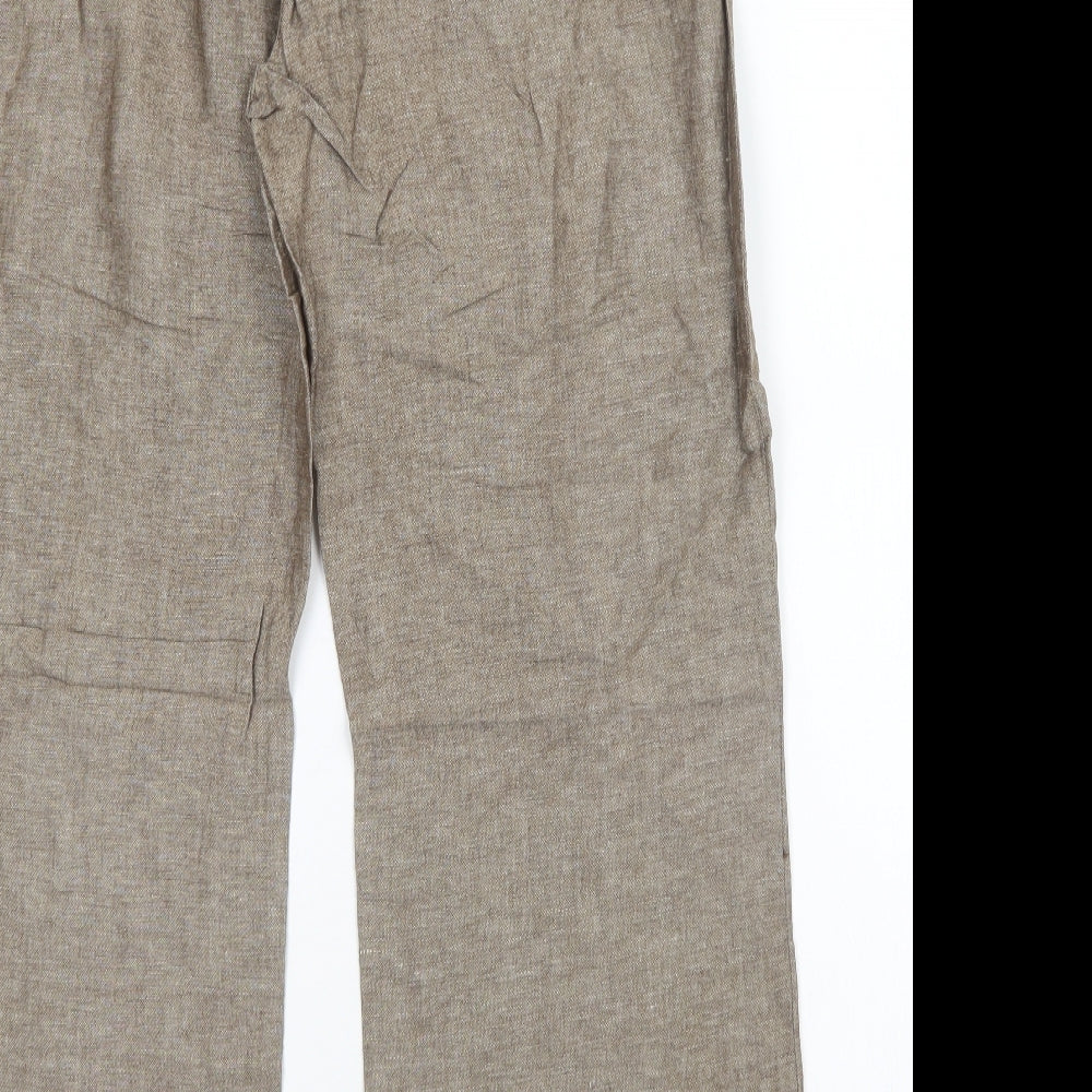 Per Una Womens Brown   Trousers  Size 16 L28 in