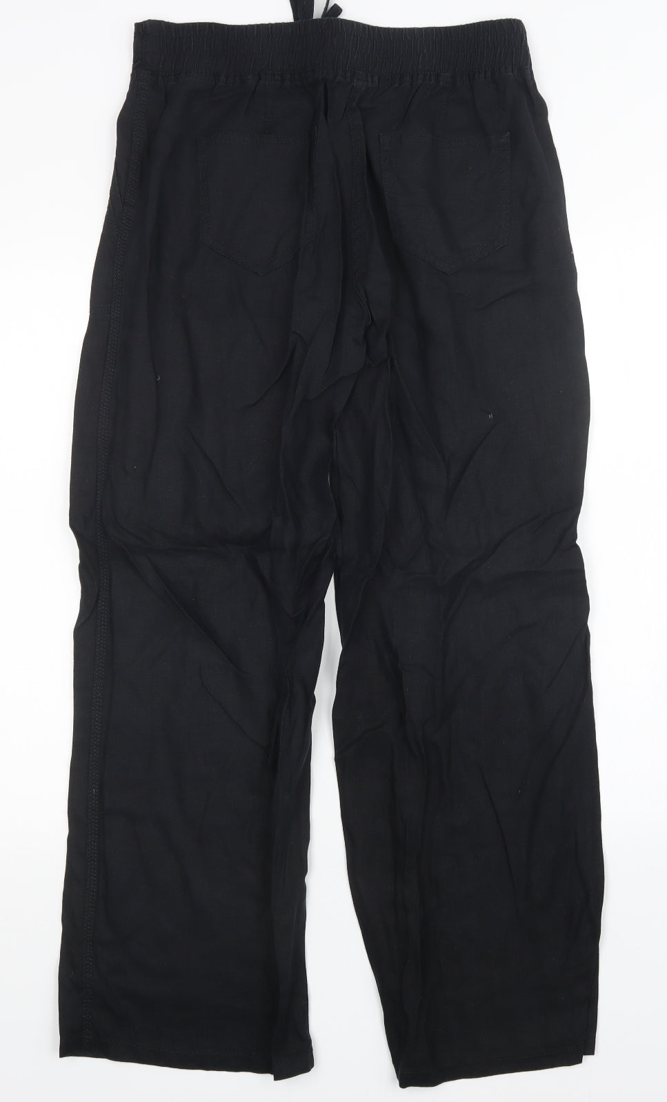 M&S Womens Black   Trousers  Size 10 L30 in