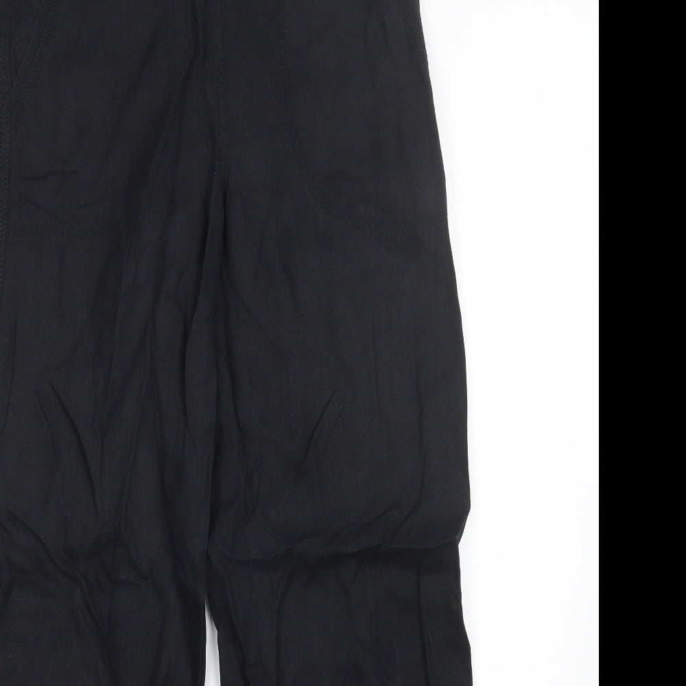 M&S Womens Black   Trousers  Size 10 L30 in