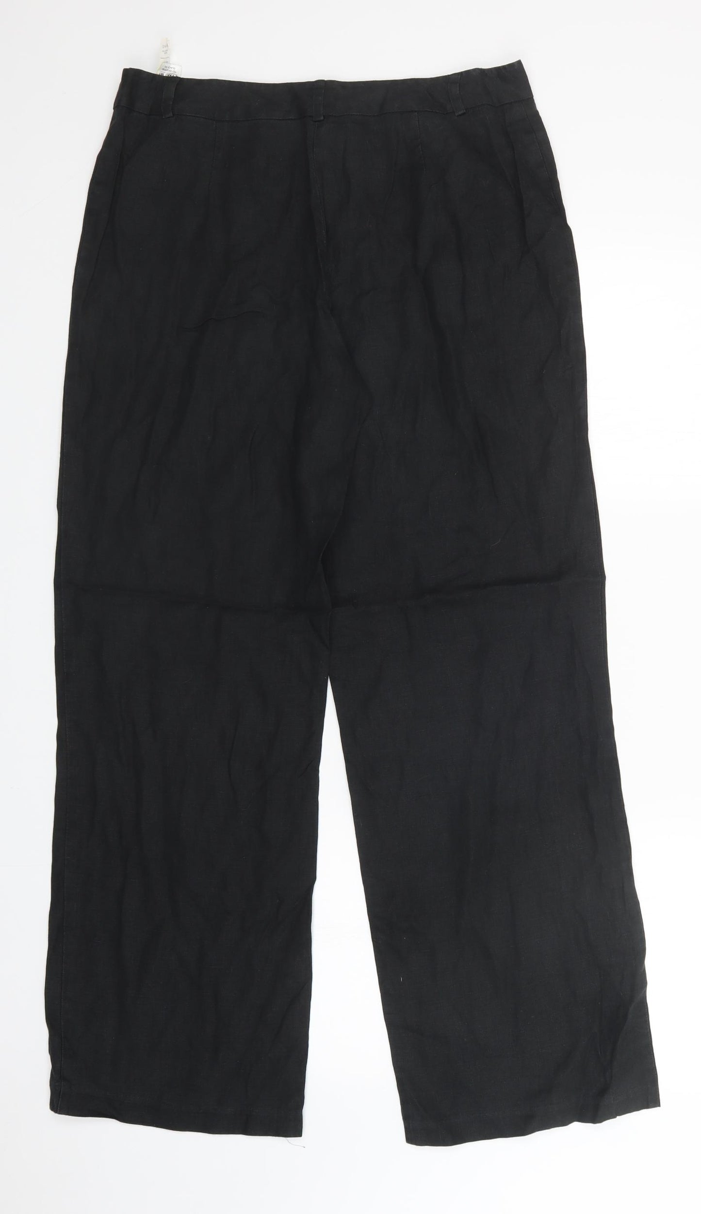 M&S Womens Black   Trousers  Size 14 L32 in