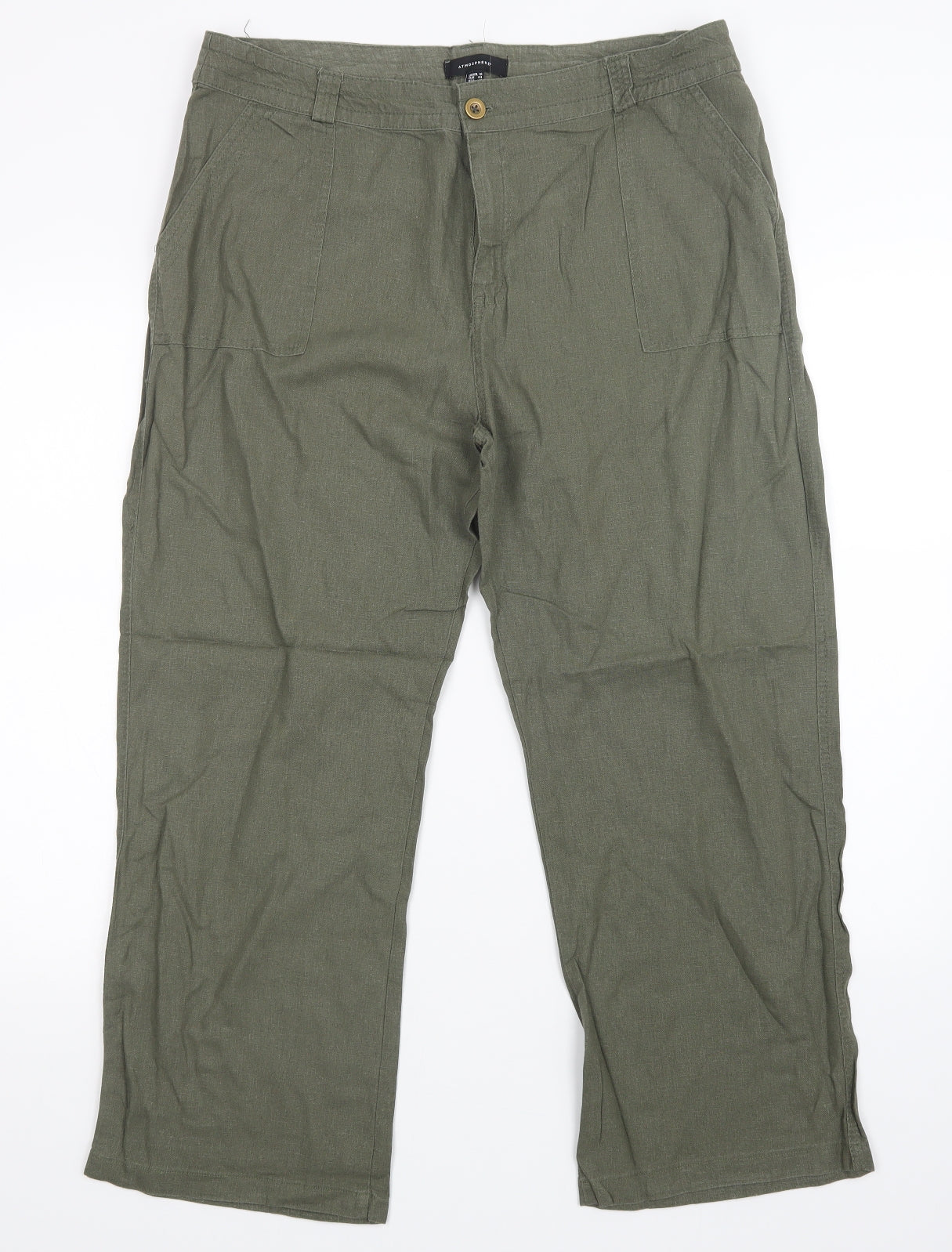 Atmosphere Womens Green   Trousers  Size 16 L27 in