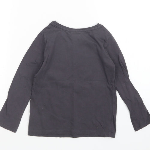 NEXT Girls Grey   Basic T-Shirt Size 5 Years