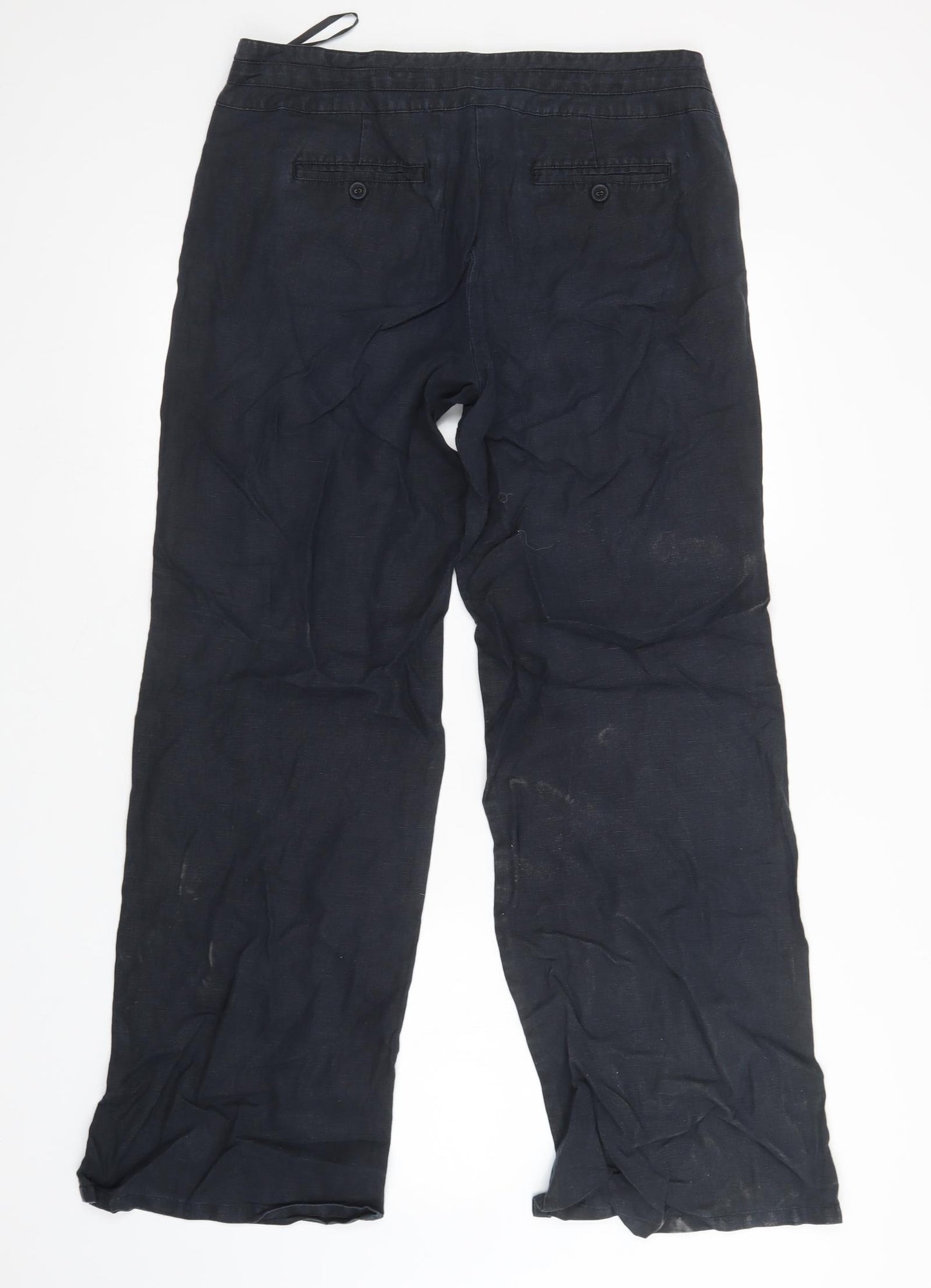 Monsoon Womens Black   Trousers  Size 14 L32 in