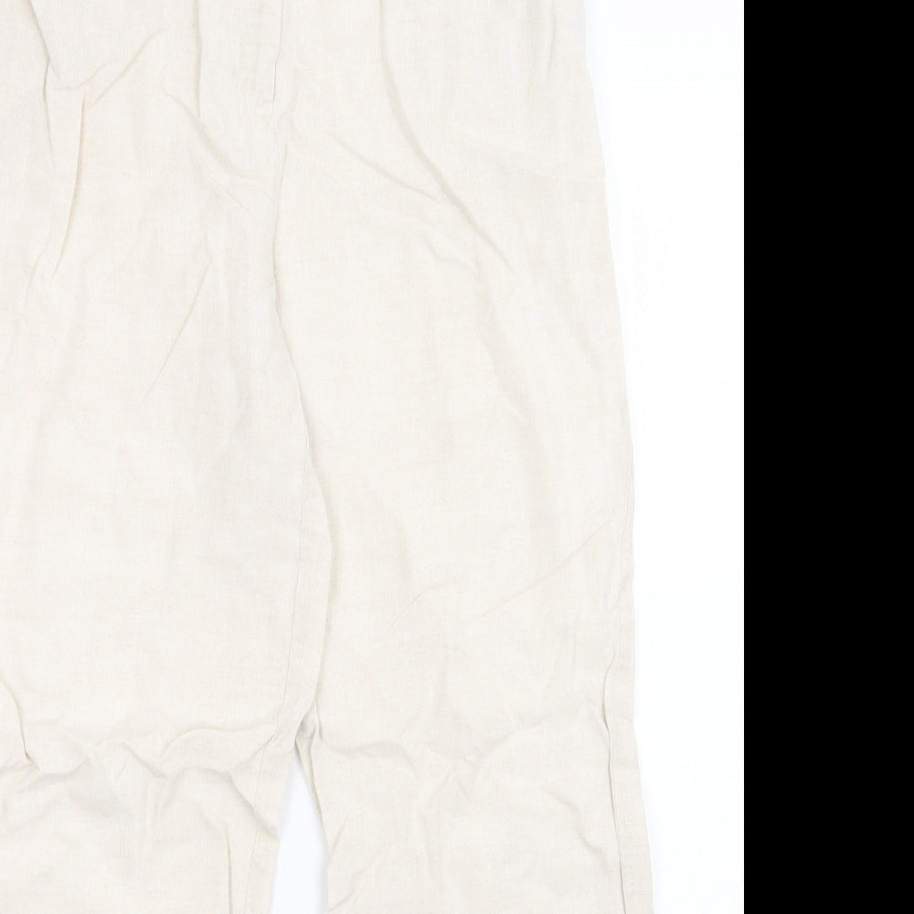 Per Una Womens Beige   Trousers  Size 12 L28 in