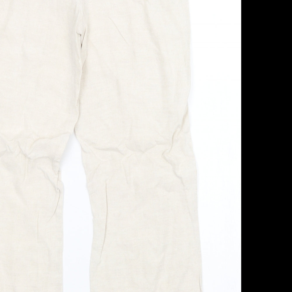 Per Una Womens Beige   Trousers  Size 12 L28 in