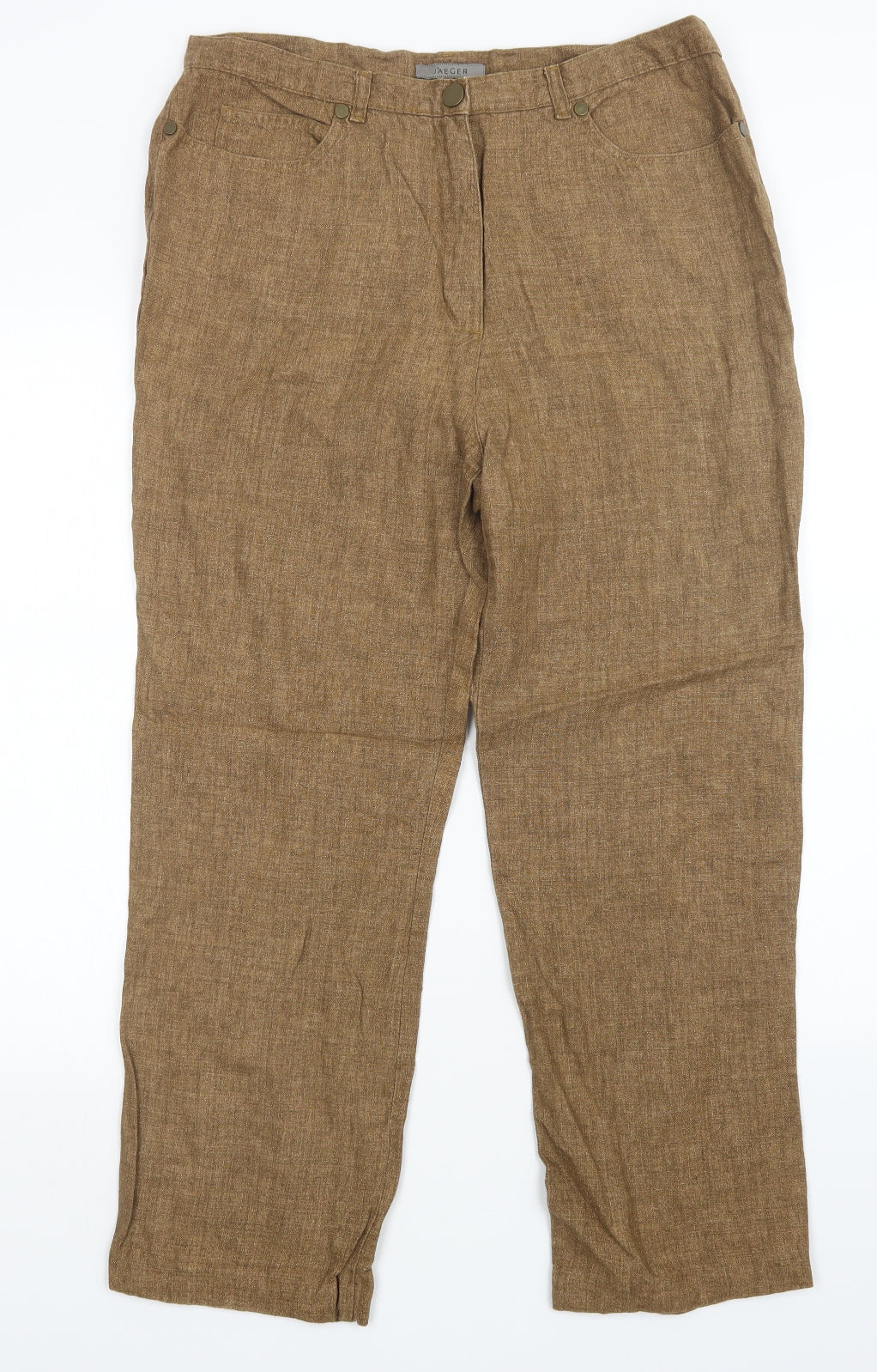 Jaeger Womens Brown   Trousers  Size 16 L26 in