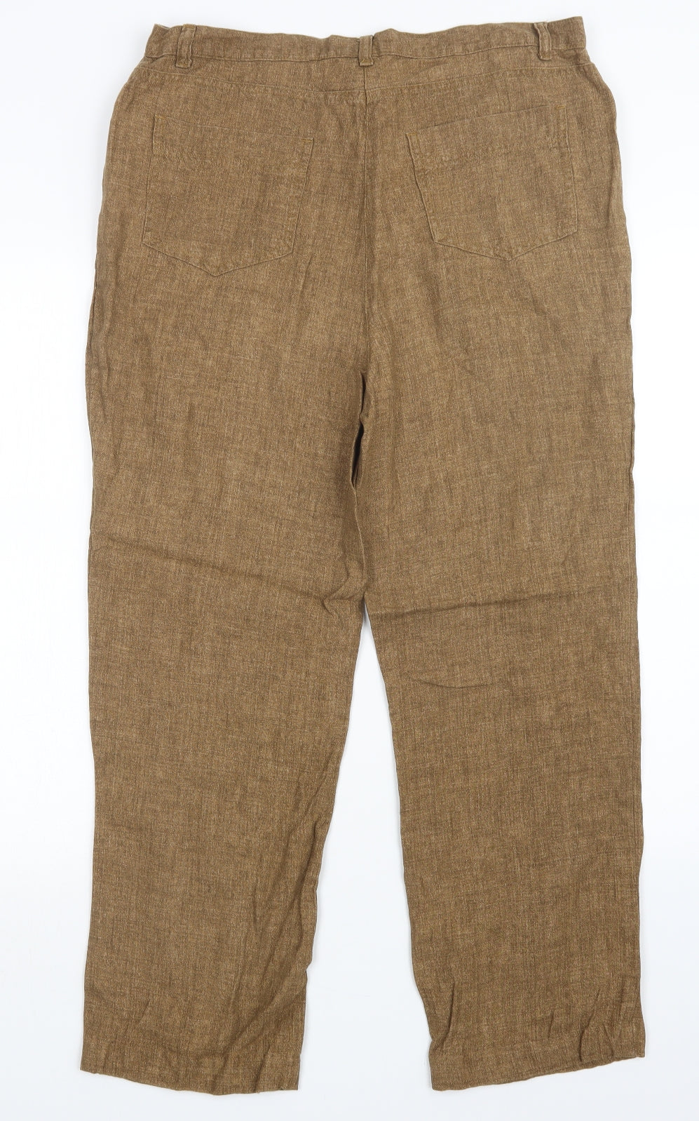 Jaeger Womens Brown   Trousers  Size 16 L26 in