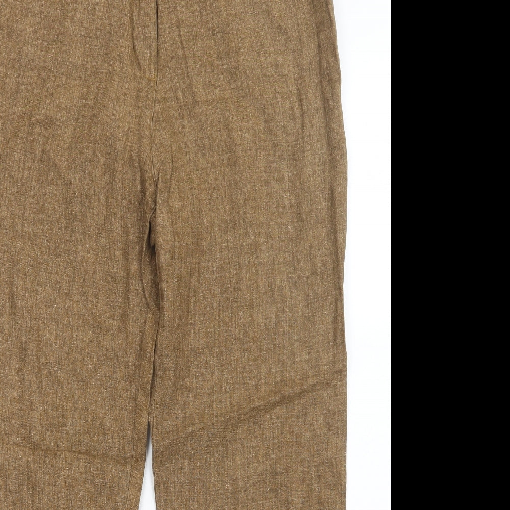 Jaeger Womens Brown   Trousers  Size 16 L26 in