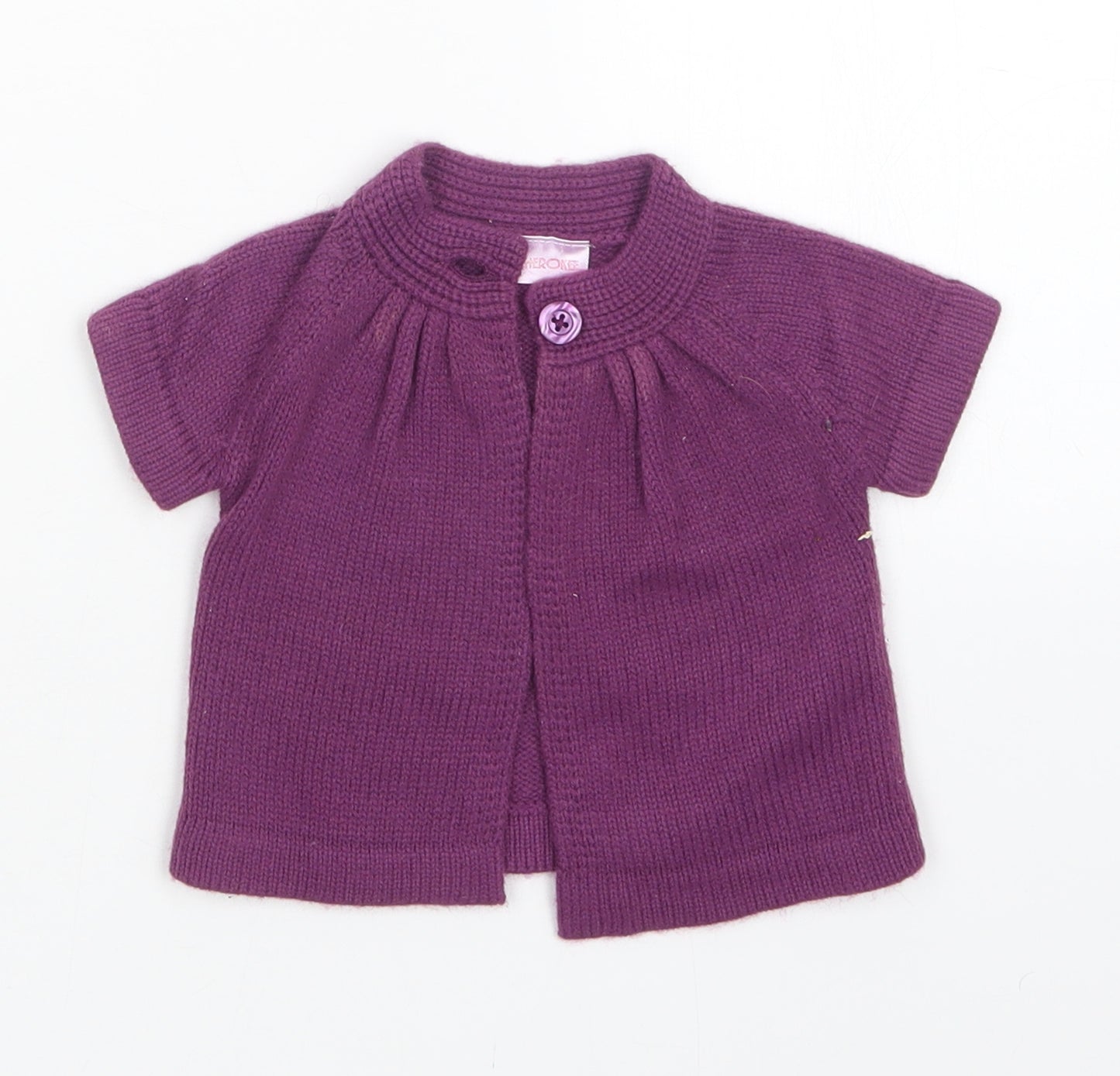 Cherokee Girls Purple   Cardigan Jumper Size 0-3 Months