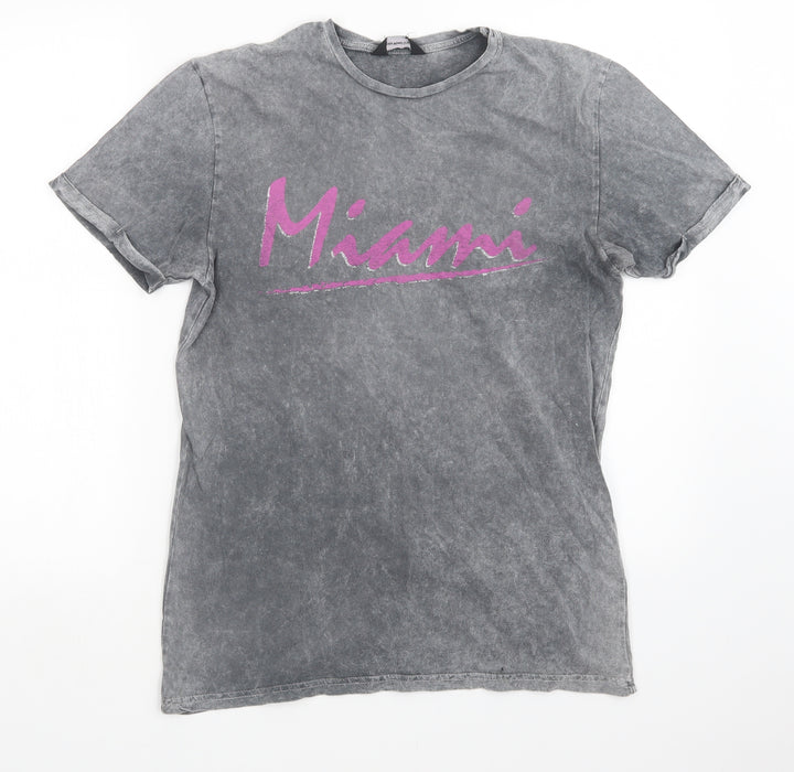 Cedar Wood State Mens Grey    T-Shirt Size S