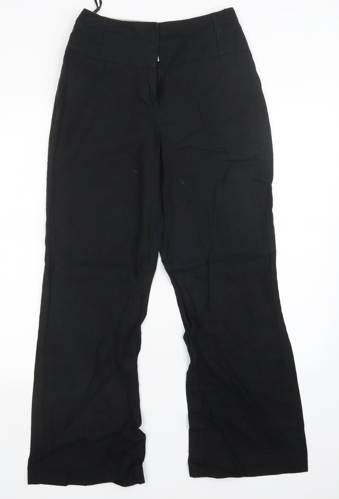 NEXT Womens Black   Trousers  Size 8 L28 in