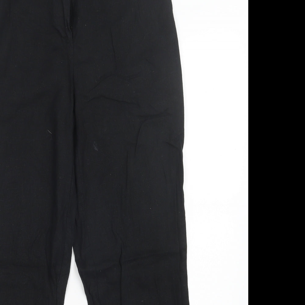 NEXT Womens Black   Trousers  Size 8 L28 in