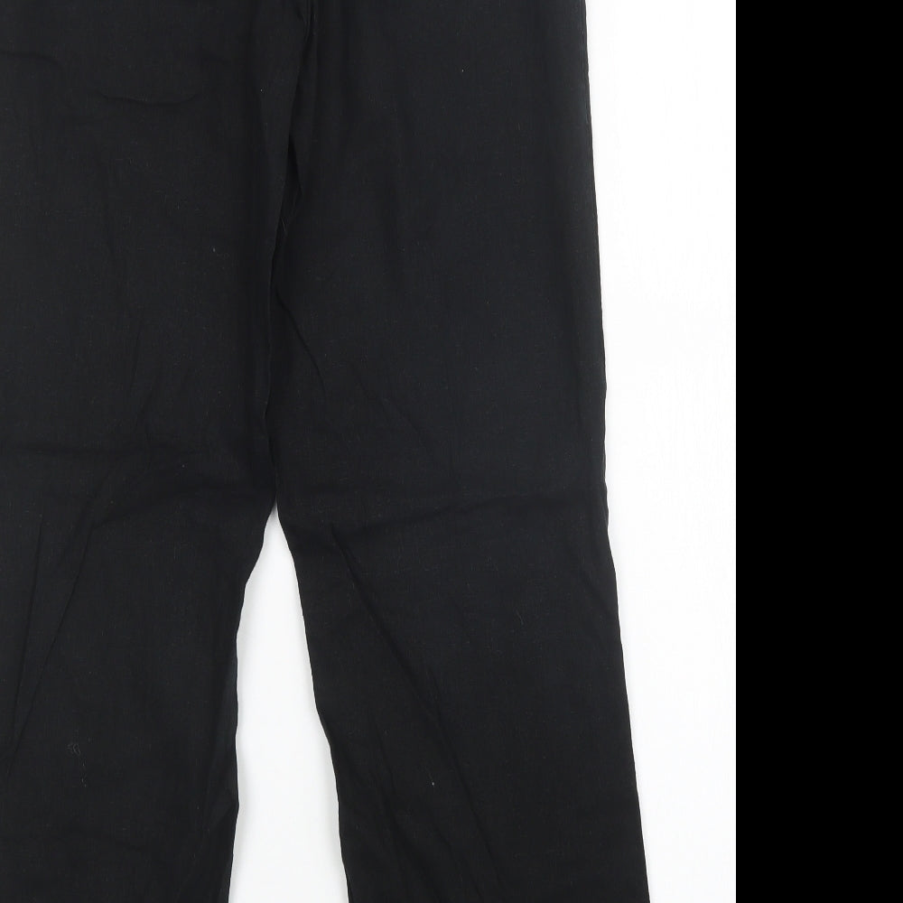 NEXT Womens Black   Trousers  Size 8 L28 in