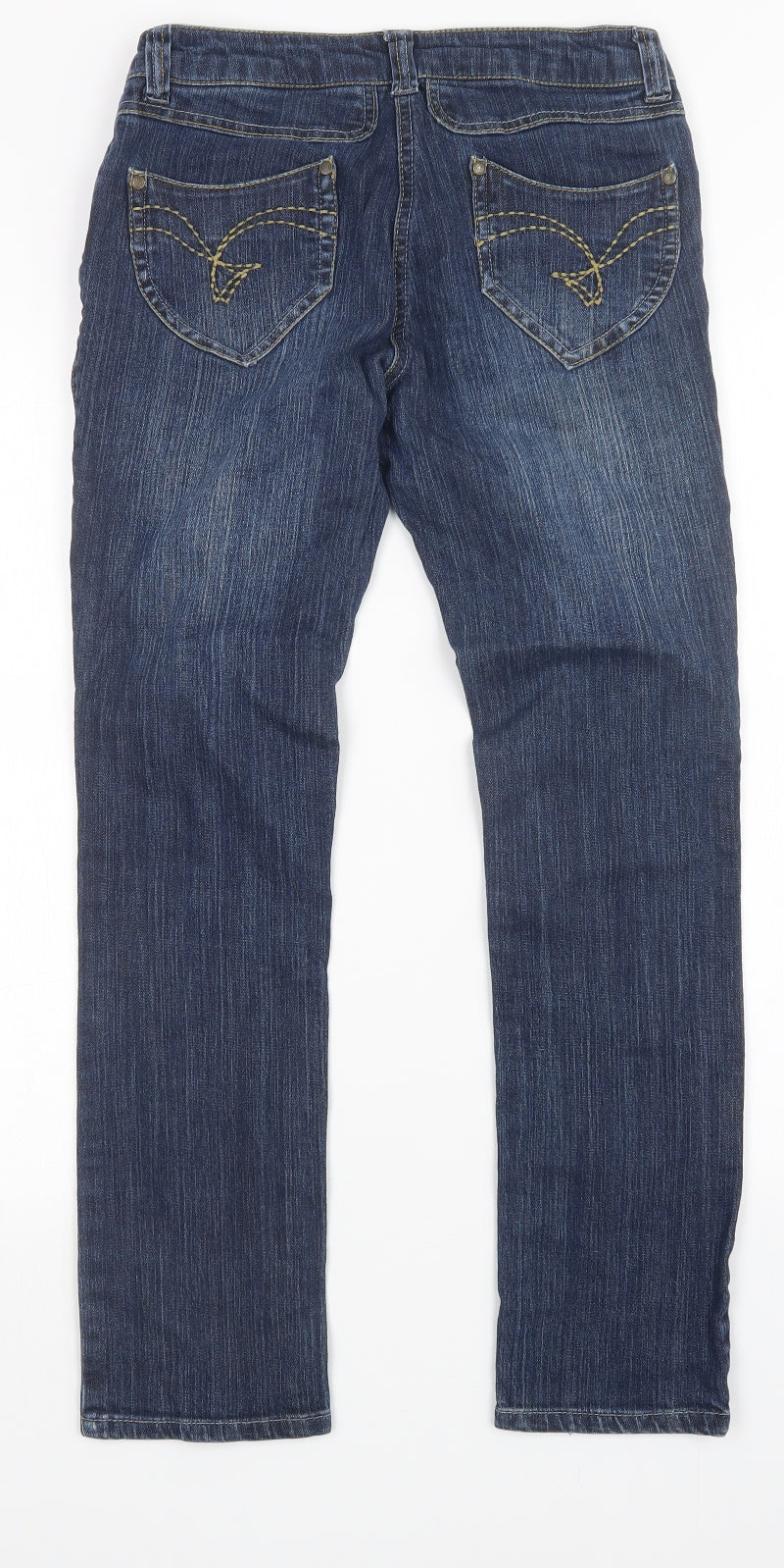 Dorothy Perkins Womens Blue   Straight Jeans Size 10 L28 in