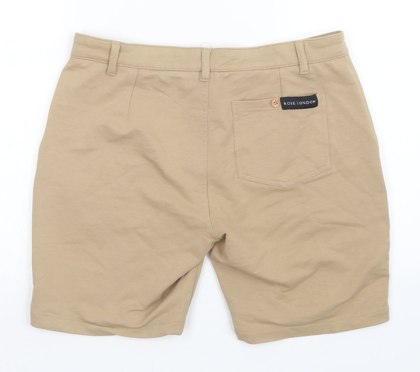 Rose London Mens Beige   Sweat Shorts Size S