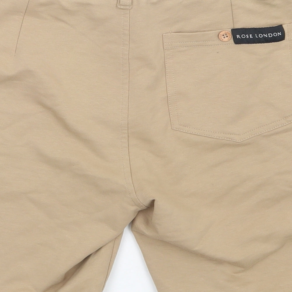 Rose London Mens Beige   Sweat Shorts Size S