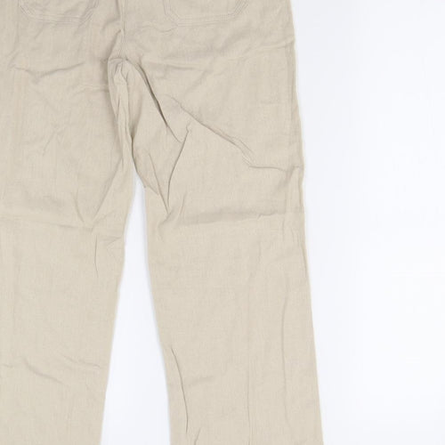 Preworn Womens Beige   Trousers  Size 12 L27 in