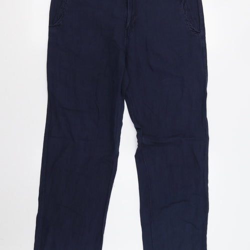 Preworn Womens Blue   Trousers  Size 14 L33 in