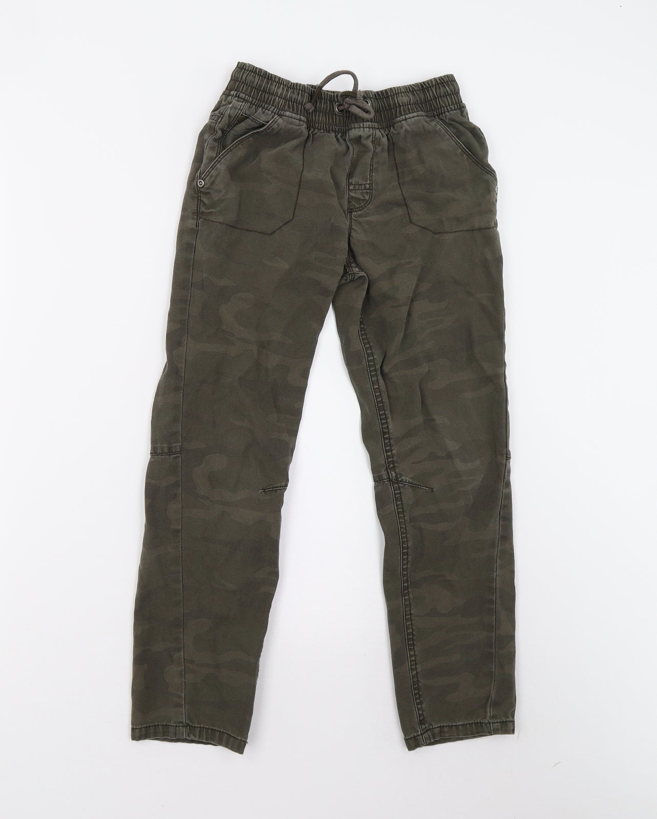 George Boys Green Camouflage   Trousers Size 9-10 Years