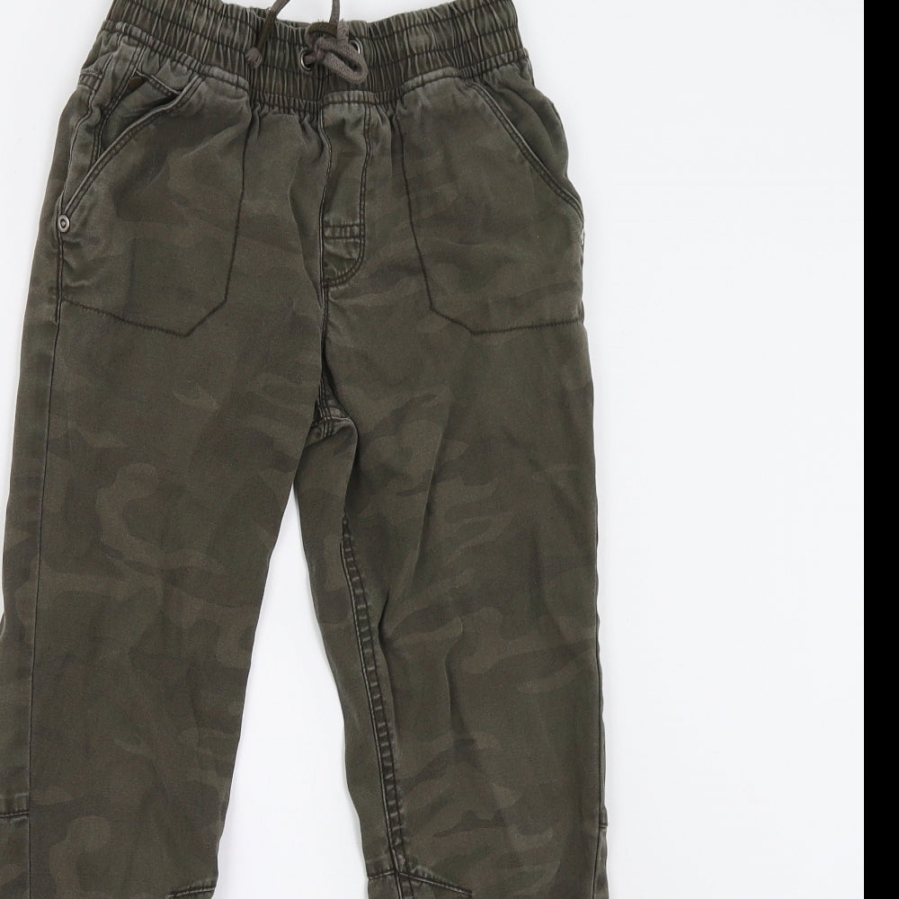 George Boys Green Camouflage   Trousers Size 9-10 Years