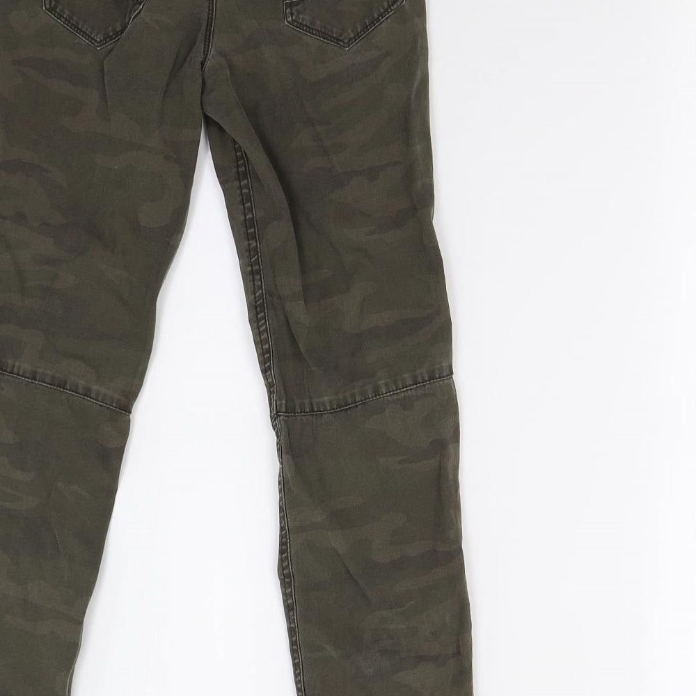 George Boys Green Camouflage   Trousers Size 9-10 Years