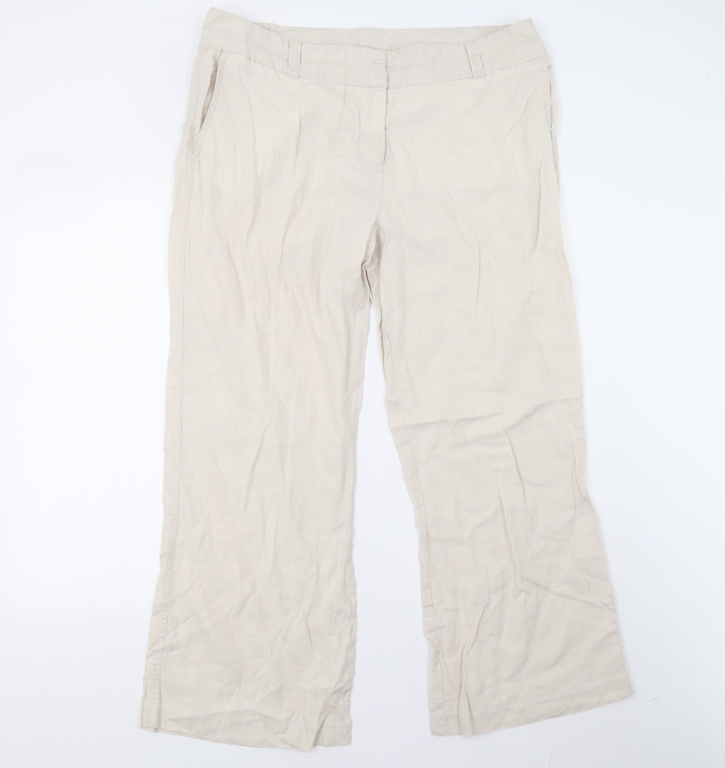 TU Womens Beige   Trousers  Size 18 L28 in - Short
