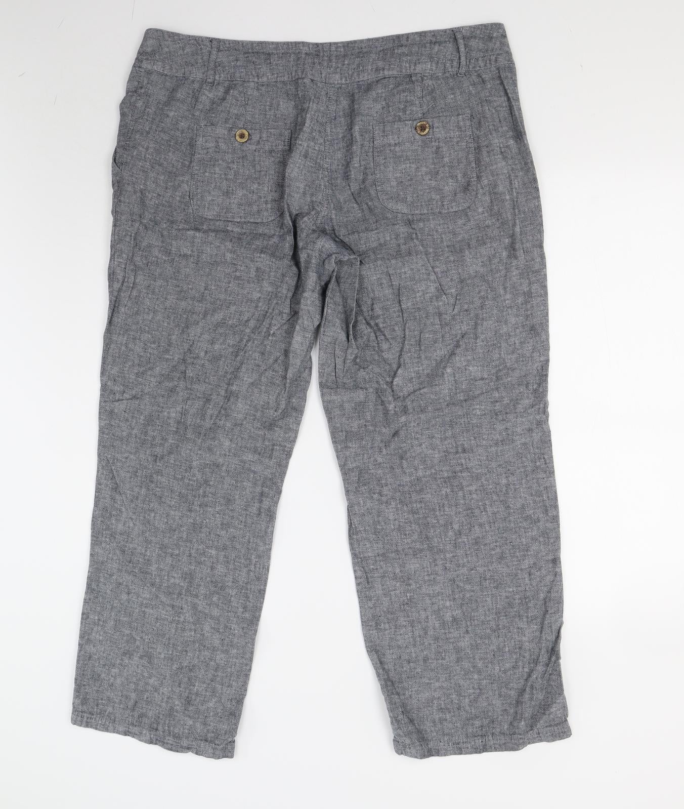 Tesco Womens Grey   Trousers  Size 16 L28 in