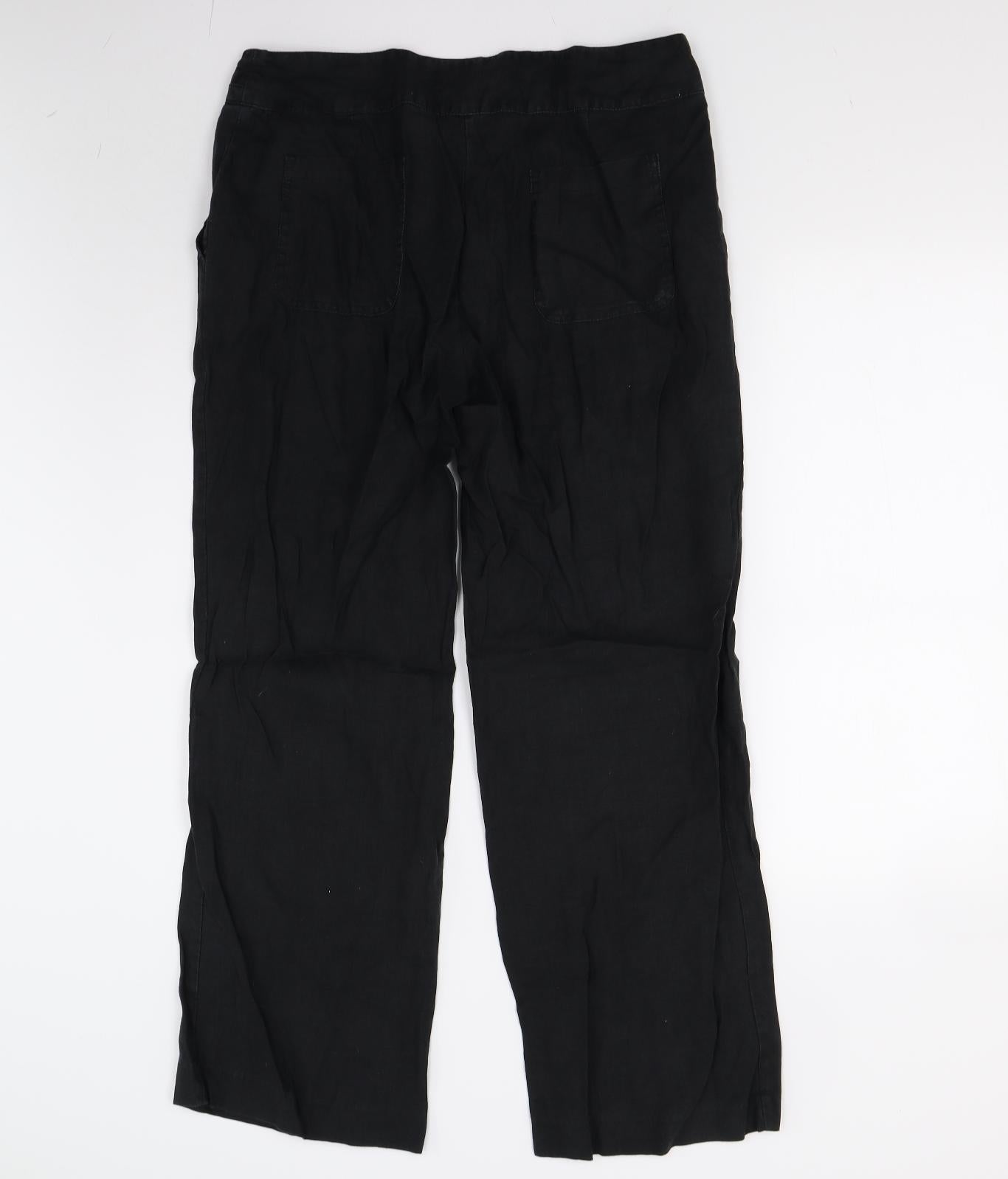 TU Womens Black   Trousers  Size 14 L29 in