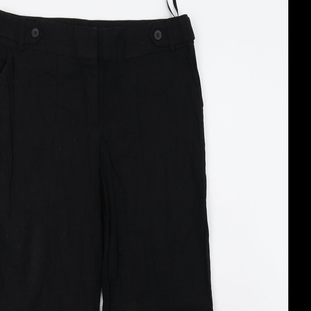 F&F Womens Black   Pedal Pusher Trousers Size 10 L21 in