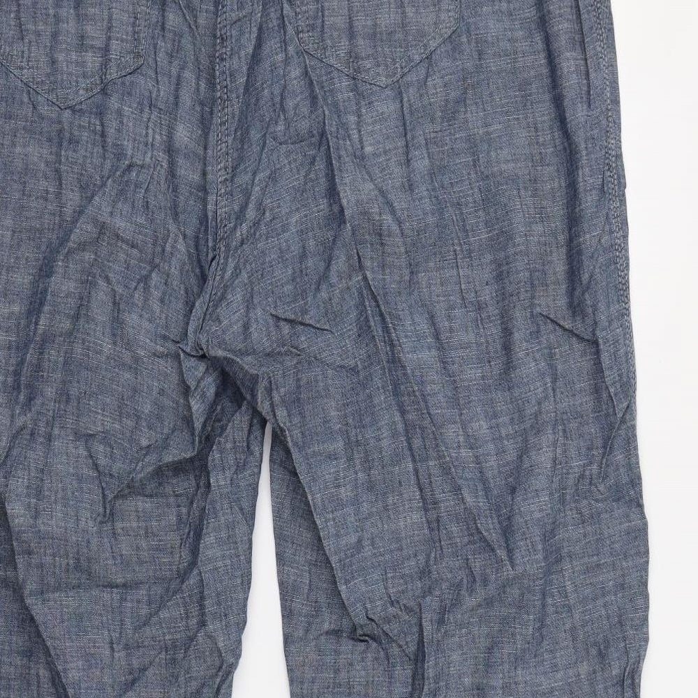 M&S Womens Blue   Trousers  Size 20 L31 in - Long