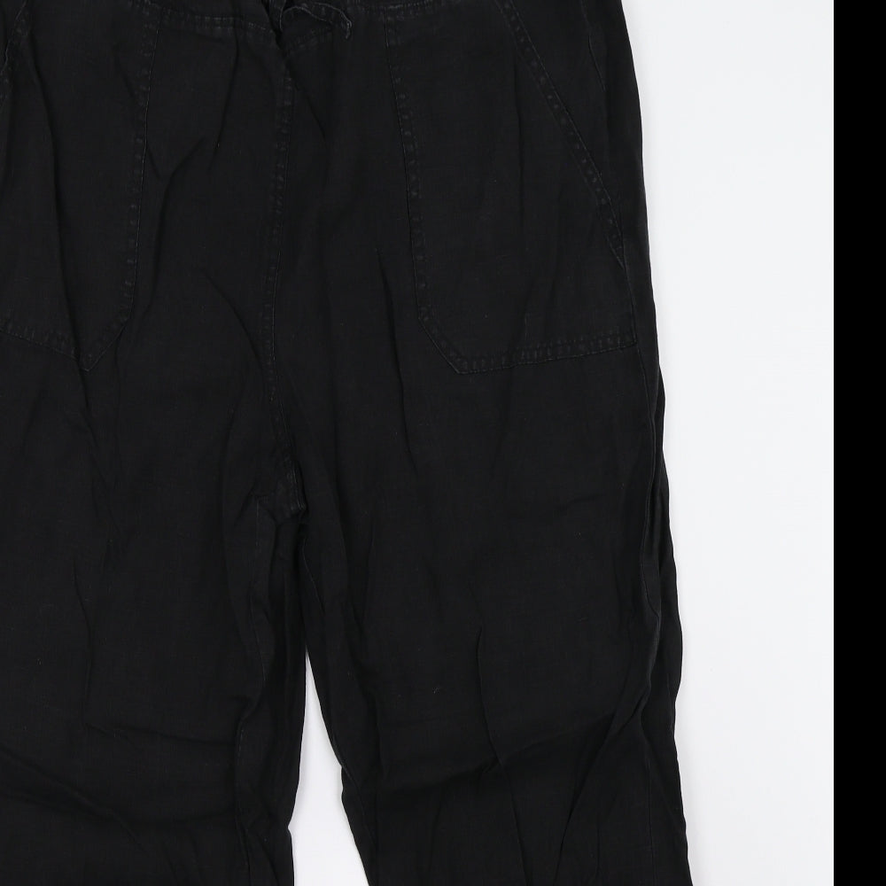 M&S Womens Black   Trousers  Size 18 L27 in - Long