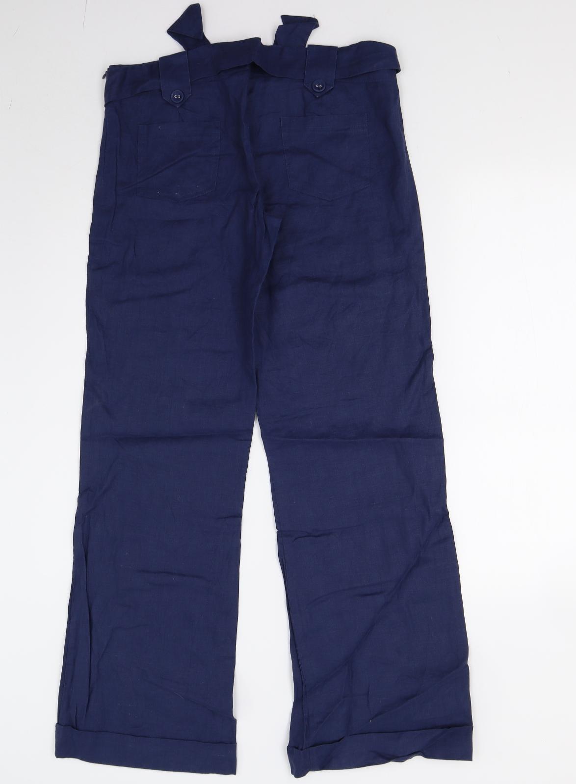 M&S Girls Blue   Dress Pants Trousers Size 14 Years