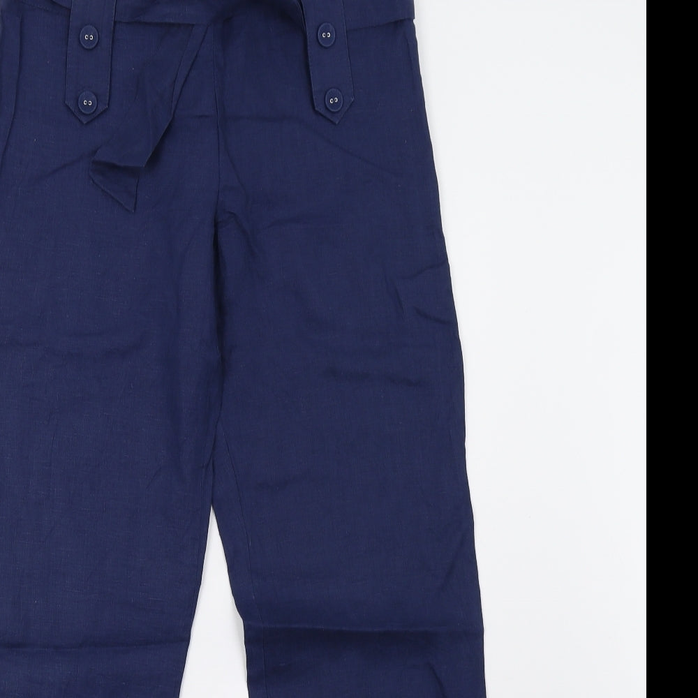 M&S Girls Blue   Dress Pants Trousers Size 14 Years