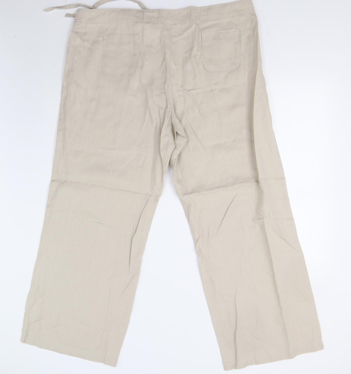 M&S Womens Beige   Trousers  Size 20 L29 in