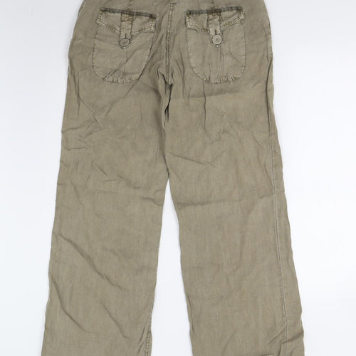 Preworn Womens Green   Trousers  Size 10 L32 in