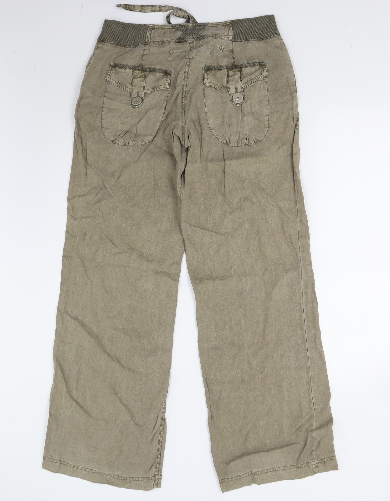 Preworn Womens Green   Trousers  Size 10 L32 in