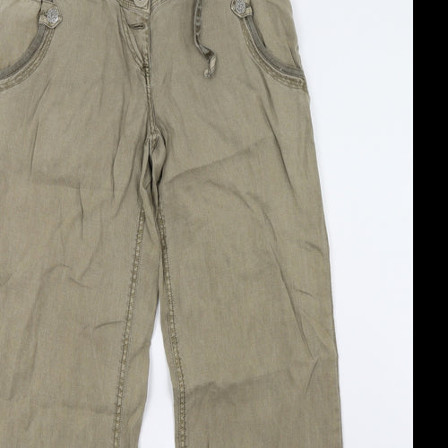 Preworn Womens Green   Trousers  Size 10 L32 in